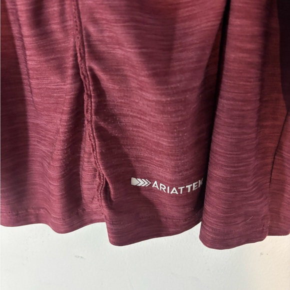 Ariat Tek Women’s Large Fitted Quarter Zip Long Sleeve Pull Over Casual Western - Picture 7 of 8